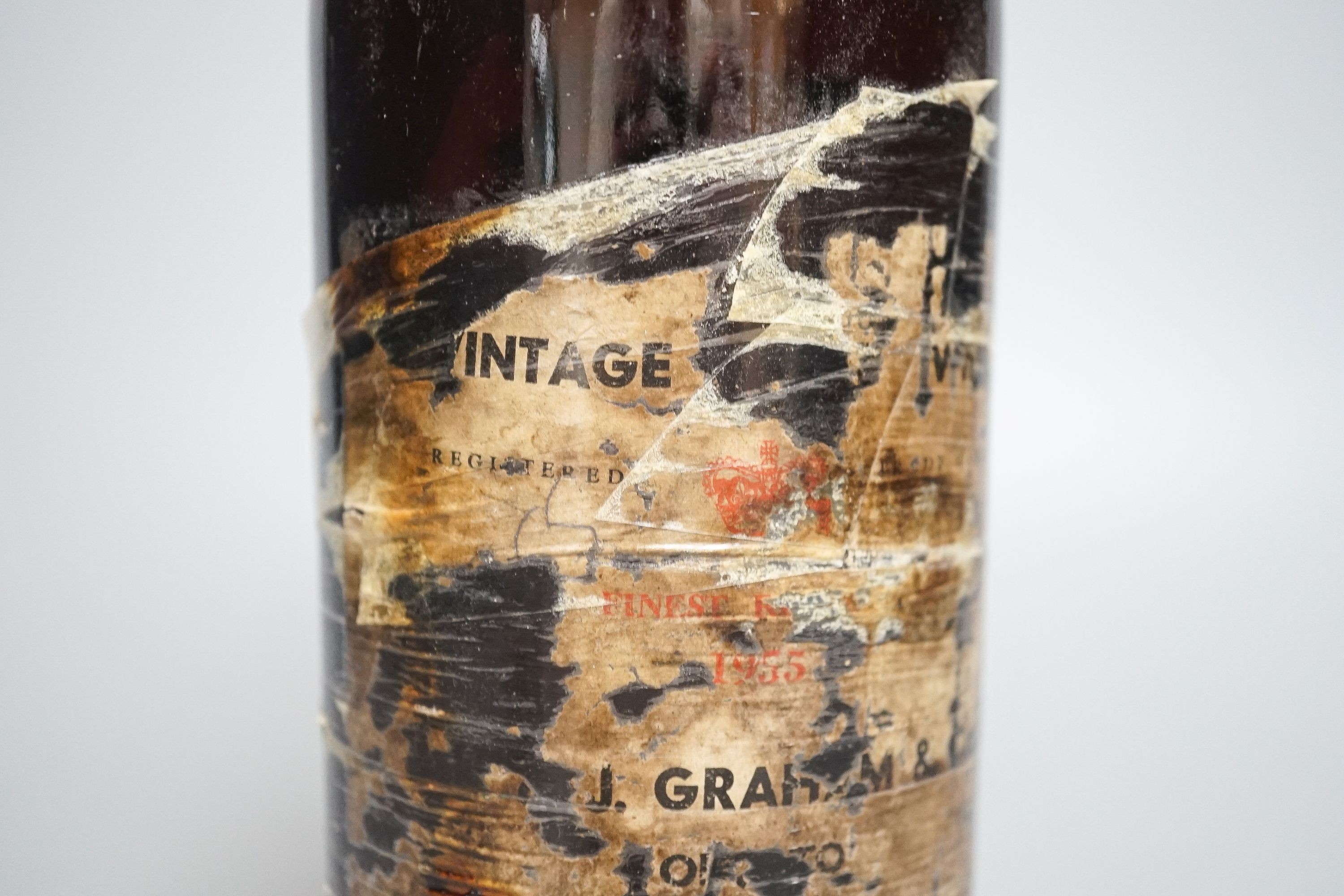 One bottle of Graham 1955 vintage port